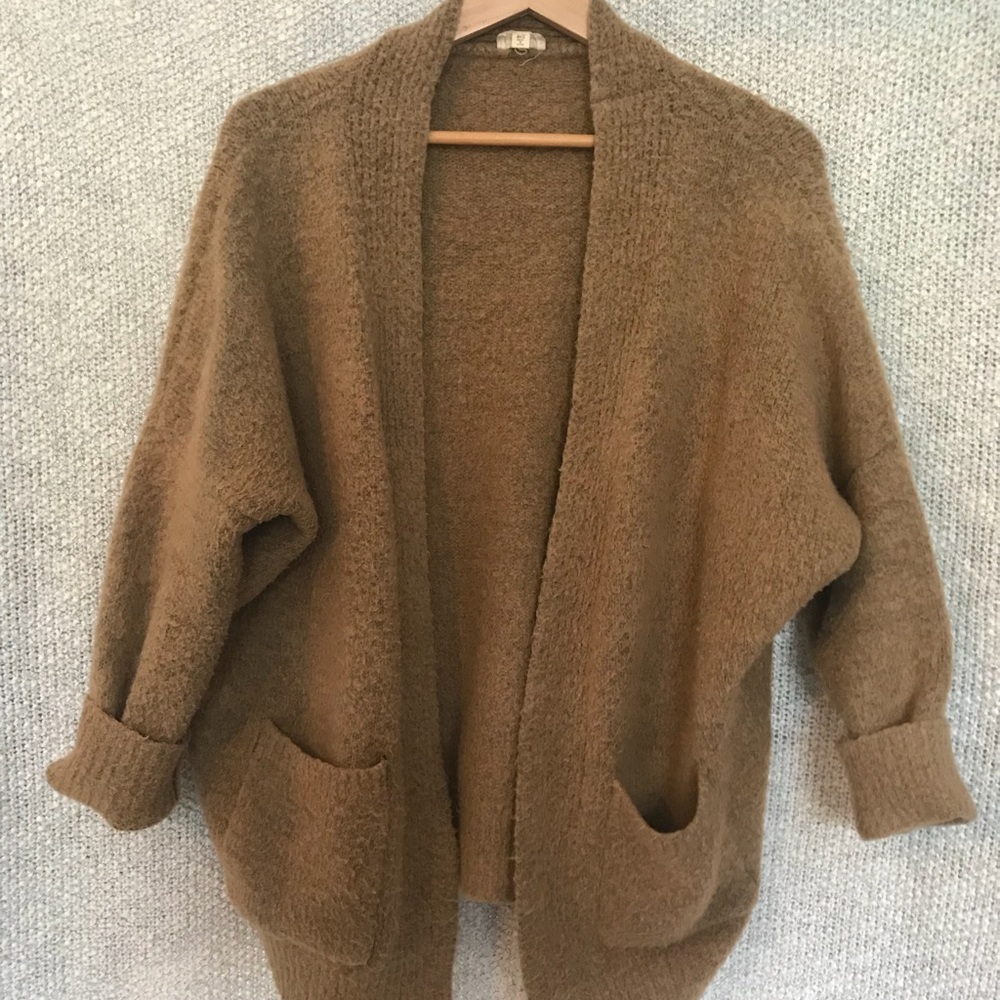 Hem & Thread Camel Cardigan